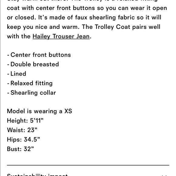 SOLD: Reformation Trolley Coat - Picture 6 of 6